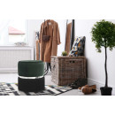 Пуф Milano T125 Dark Green / Black / Silver