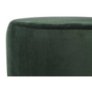 Пуф Milano T125 Dark Green / Black / Silver