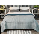 Покривало Double face rombus Grey/Indian Teal 180x215 см