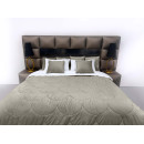 Покривало стьогане черепиця Barkhat 211 хакі 240x240 см