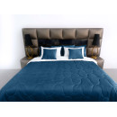 Покрывало стеганое элипс Barkhat 139 синий 150x220 см