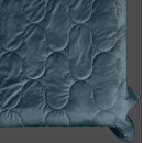 Покривало стьогане еліпс Barkhat 225 темно-синє 220x240 см