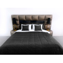 Покрывало стеганое квадрат Barkhat 300 черный 130x240 см