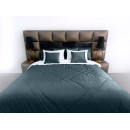 Покривало стьогане лабіринт Barkhat 225 темно-синє 240x240 см