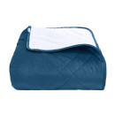 Покривало стьогане мозаїка Barkhat 139 синій 200x220 см