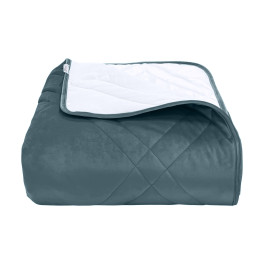 Покрывало стеганое мозаика Barkhat 225 темно-синее 200x220 см