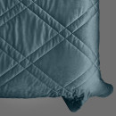 Покрывало стеганое мозаика Barkhat 225 темно-синее 200x220 см