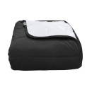 Покрывало стеганое полоса Barkhat 300 черный 160x220 см