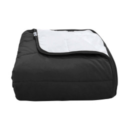 Покрывало стеганое полоса Barkhat 300 черный 160x220 см