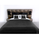 Покрывало стеганое полоса Barkhat 300 черный 160x220 см