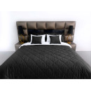 Покрывало стеганое ромб Barkhat 300 черный 220x240 см