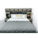 Покрывало стеганое ромб Sparta 20 антрацит 220х240 см