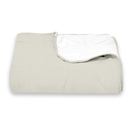 Покривало стьогане черепиця Sparta 05 молочне 220х220 см