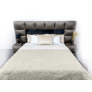 Покривало стьогане черепиця Sparta 05 молочне 220х220 см