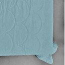 Покрывало стеганое черепица Sparta 32 темно-бирюзовый 220х220 см