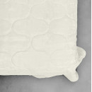 Покривало стьогане еліпс Sparta 05 молочне 240х260 см