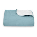 Покрывало стеганое элипс Sparta 32 темно-бирюзовый 240х240 см