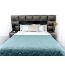 Покрывало стеганое элипс Sparta 32 темно-бирюзовый 240х240 см