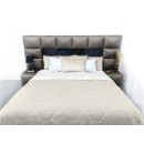 Покривало стьогане хвиля Sparta 05 молочне 220х220 см