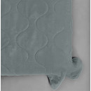 Покривало стьогане хвиля Sparta 20 антрацит 150х220 см