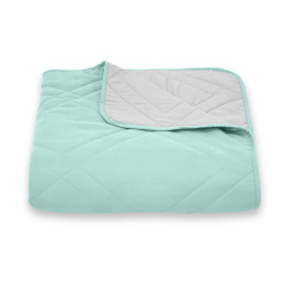 Покривало стьогане мозаїка Sparta 44 сяючий блакитний 200x220 см