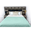 Покрывало стеганое пирамида Sparta 44 сияющий голубой 200x220 см