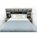 Покрывало стеганое полоса Sparta 15 серо-голубое 220х240 см