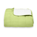 Покрывало стеганое полоса Sparta 40 зеленое 220х220 см