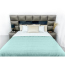 Покривало стьогане смуга Sparta 44 сяючий блакитний 130x240 см