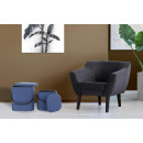 Набір пуфів Square T225/2 Blue/Black