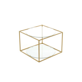Стол Cube SM110 Clear/Gold
