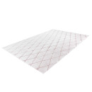 Килим Vivica 225 romb White/Rose 80х150