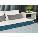 Покривало Double face rombus Grey/Indian Teal 200x220 см