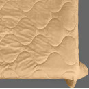 Покривало стьогане хвиля Barkhat 110 темно-золоте 150x220 см