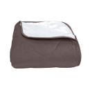 Покрывало стеганое волна Barkhat 212 темно-коричневое 220x240 см