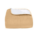 Покрывало стеганое квадрат Barkhat 110 темно-золотое 130x240 см