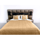 Покрывало стеганое квадрат Barkhat 110 темно-золотое 130x240 см