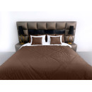 Покривало стьогане лабіринт Barkhat 146 коричневе 160x220 см