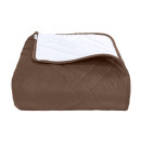 Покрывало стеганое мозаика Barkhat 146 коричневое 150x220 см