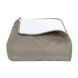 Покрывало стеганое мозаика Barkhat 229 темно-серое 150x220 см