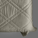 Покривало стьогане мозаїка Barkhat 229 темно-сіре 220x240 см