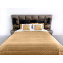 Покрывало стеганое полоса Barkhat 110 темно-золотое 160x240 см