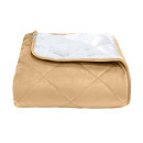 Покривало стьогане ромб Barkhat 110 темно-золоте 240x240 см