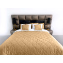 Покривало стьогане ромб Barkhat 110 темно-золоте 240x240 см