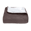 Покрывало стеганое ромб Barkhat 212 темно-коричневое 240x240 см