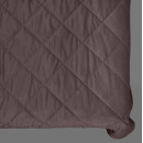 Покрывало стеганое ромб Barkhat 212 темно-коричневое 240x240 см