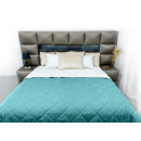 Покривало стьогане ромб Sparta 45 бірюзовий 220х220 см