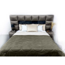 Покрывало стеганое черепица Sparta 38 коричневое 240х260 см