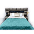 Покривало стьогане черепиця Sparta 45 бірюзовий 200x220 см