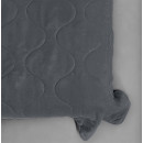 Покривало стьогане хвиля Sparta 22 темно-сіре 150х220 см